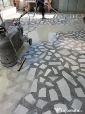 Slefuire, egalizare, chituire și lustruire marmură