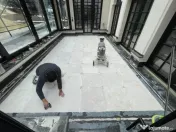 Slefuire, egalizare, chituire și lustruire marmură