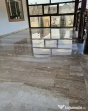 Slefuire, egalizare, chituire și lustruire marmură