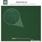 Outsunny Prelata pentru Foisor 4x3 m cu 2 Niveluri 