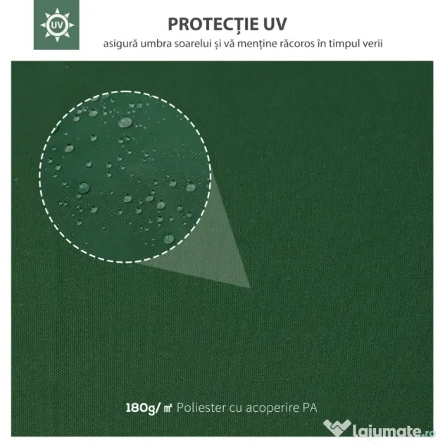 Outsunny Prelata pentru Foisor 4x3 m cu 2 Niveluri