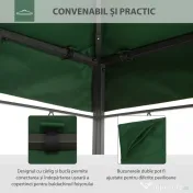 Outsunny Prelata pentru Foisor 4x3 m cu 2 Niveluri 