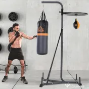 HOMCOM Aparat Multifuncțional pentru Box, cu Sac de Box Reglabil și Punching Ball, Ideal pentru Antrenament și Fitness Acasă | Aosom Romania 