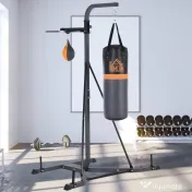 HOMCOM Aparat Multifuncțional pentru Box, cu Sac de Box Reglabil și Punching Ball, Ideal pentru Antrenament și Fitness Acasă | Aosom Romania 