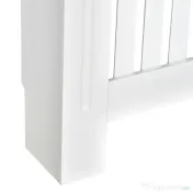 HOMCOM Carcasă Modernă pentru Calorifer din MDF Stratificat, Carcasă Calorifer pentru Casă și Birou, 172x19x81 cm, Alb | Aosom Romania 