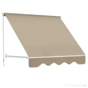 Outsunny Perdea de Soare Rulanta de Perete Bej, 180x70cm | Aosom Romania 