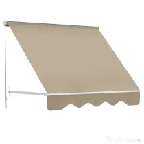 Outsunny Perdea de Soare Rulanta de Perete Bej, 180x70cm | Aosom Romania