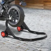 DURHAND Stender spate Universal de Ridicare pentru Motociclete pana la 200 kg, Negru 