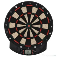 HOMCOM Țintă Electronică Darts, 6 Săgeți, Panou Scor Digital, 44x39.5x2.2cm, Negru, pentru Divertisment Acasă | Aosom Romania 