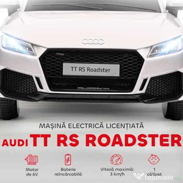 HOMCOM Masina Electrica pentru Copii AUDI TT, Auto Electrica