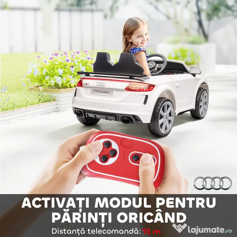 HOMCOM Masina Electrica pentru Copii AUDI TT, Auto Electrica