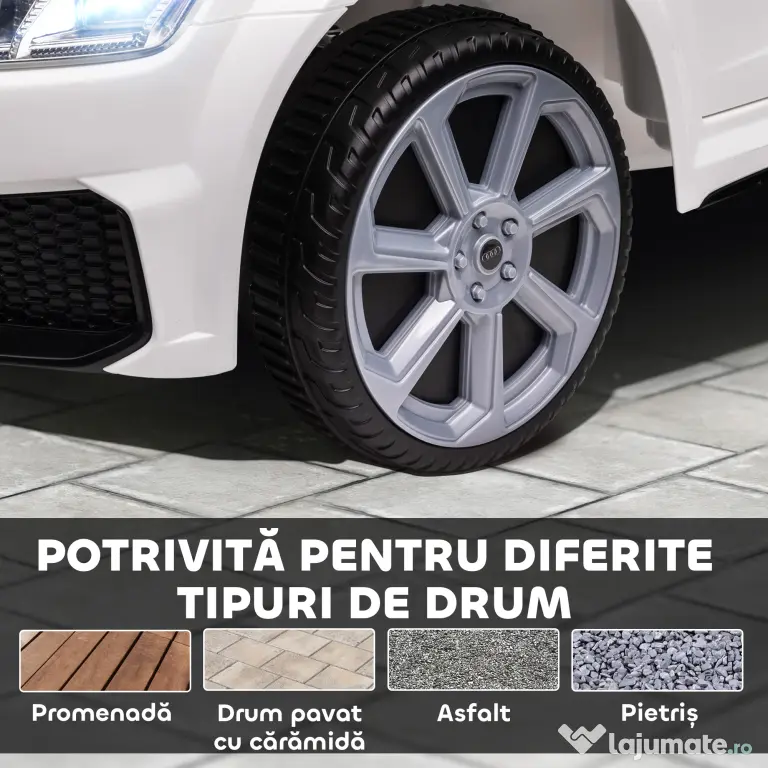 HOMCOM Masina Electrica pentru Copii AUDI TT, Auto Electrica