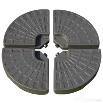 Outsunny Suport pentru Umbrela Descentralizata de Gradina cu Baza in Cruce, Set 4 Placi din HDPE 66x45x10cm