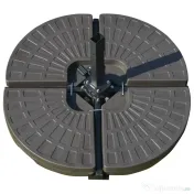 Outsunny Suport pentru Umbrela Descentralizata de Gradina cu Baza in Cruce, Set 4 Placi din HDPE 66x45x10cm
