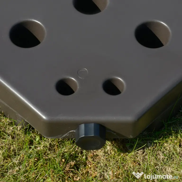 Outsunny Suport pentru Umbrela Descentralizata de Gradina cu Baza in Cruce, Set 4 Placi din HDPE 66x45x10cm