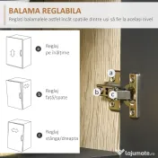 Dulapuri de bucatarie 4 Rafturi, cu 3 sertare mari și un dulap mare, din PAL Stejar si Negru, 90x39x169cm HOMCOM | Aosom RO 