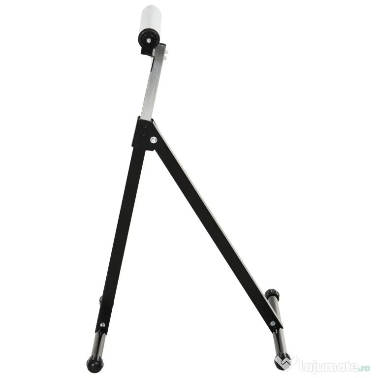 HOMCOM Trepied cu Role și Înălțime Ajustabilă, Suport Metalic Economisitor de Spațiu, 44x50x68-110cm, Negru-Argintiu | Aosom Romania
