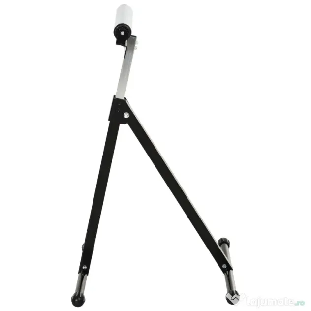 HOMCOM Trepied cu Role și Înălțime Ajustabilă, Suport Metalic Economisitor de Spațiu, 44x50x68-110cm, Negru-Argintiu | Aosom Romania