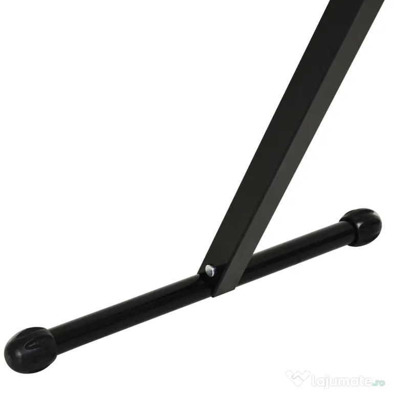 HOMCOM Trepied cu Role și Înălțime Ajustabilă, Suport Metalic Economisitor de Spațiu, 44x50x68-110cm, Negru-Argintiu | Aosom Romania