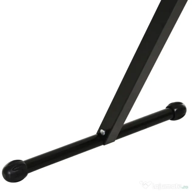 HOMCOM Trepied cu Role și Înălțime Ajustabilă, Suport Metalic Economisitor de Spațiu, 44x50x68-110cm, Negru-Argintiu | Aosom Romania