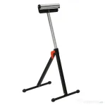 HOMCOM trepied cu Role si Inaltime Reglabila din Metal, Design Pliabil care Economiseste Spatiu cu Rulmenti cu Bila, 44x50x68-110 cm, Negru si Argintiu