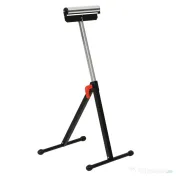 HOMCOM trepied cu Role si Inaltime Reglabila din Metal, Design Pliabil care Economiseste Spatiu cu Rulmenti cu Bila, 44x50x68-110 cm, Negru si Argintiu 