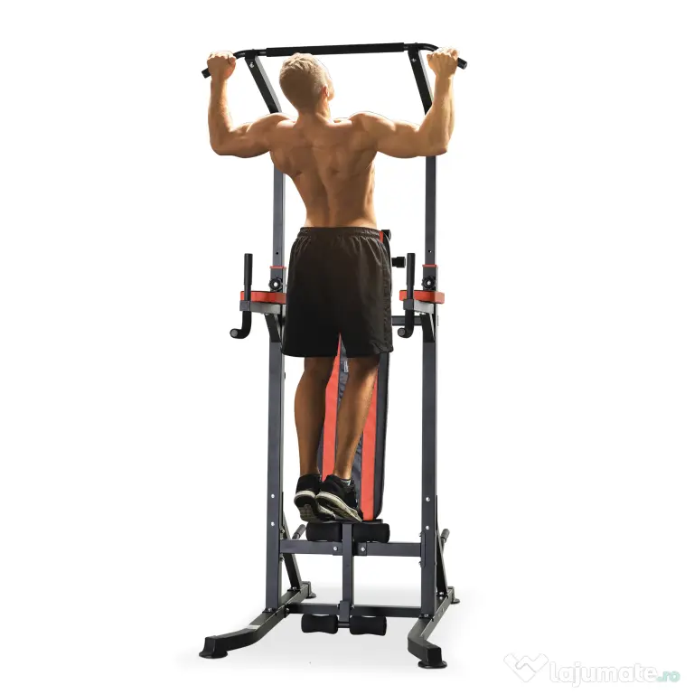 Aparat pentru sport pentru multe tipuri de exercitii, 92x178x200-236cm rosu HOMCOM | Aosom Romania