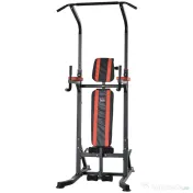 Aparat pentru sport pentru multe tipuri de exercitii, 92x178x200-236cm rosu HOMCOM | Aosom Romania