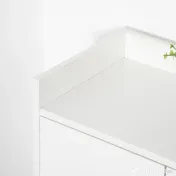 Dulap Pantofar Economie de spatiu din Lemn Alb cu Compartiment deschis, Dulap Pantofar Design pentru Intrare, 60x30x92cm HOMCOM | Aosom RO 