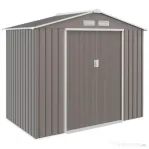 Outsunny Magazie Gradina - Căsuță de Grădină Metal 213x130x185 cm cu Uși Glisante | Aosom Romania