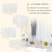 Pawhut Adapost Modular – 12 Panouri pentru Pui & Animale Mici 