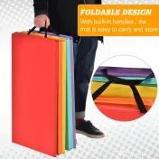 HOMCOM Mat Fitness pentru Sala si Acasa 5 Panouri Pliabile 195x76x3cm 