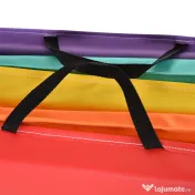 HOMCOM Mat Fitness pentru Sala si Acasa 5 Panouri Pliabile 195x76x3cm 
