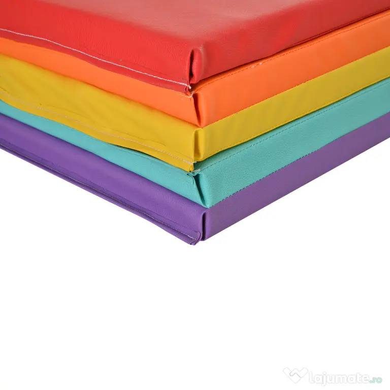 HOMCOM Mat Fitness pentru Sala si Acasa 5 Panouri Pliabile 195x76x3cm