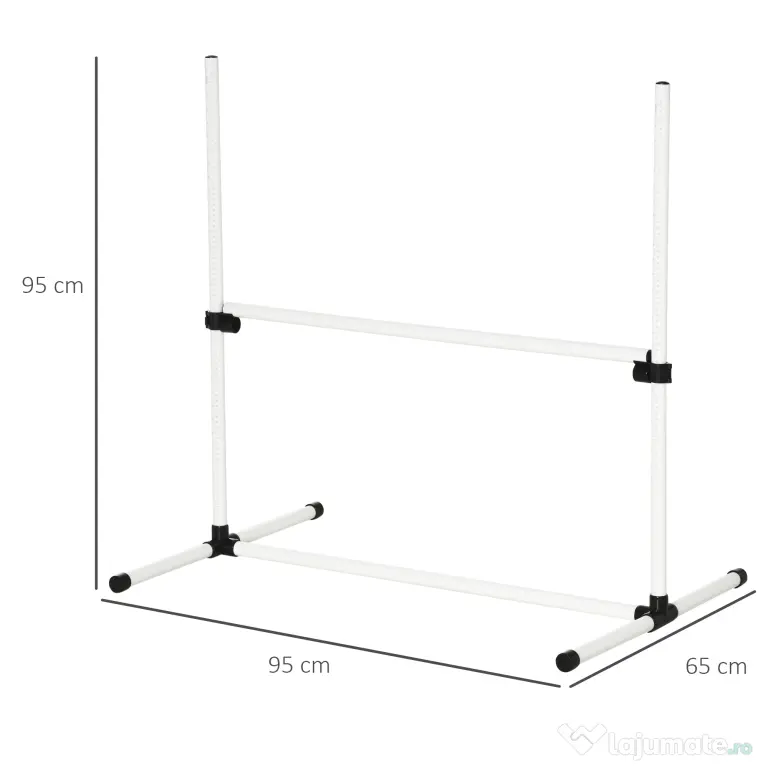 PawHut Set de 4 Piese Obstacole pentru Antrenamentul și Dresajul Câinilor, Echipament Complet pentru Agilitate | Aosom Romania