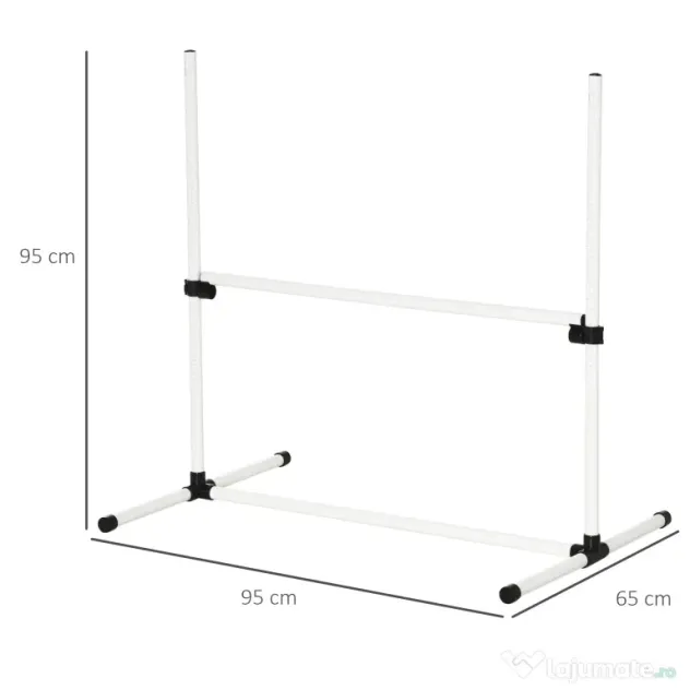 PawHut Set de 4 Piese Obstacole pentru Antrenamentul și Dresajul Câinilor, Echipament Complet pentru Agilitate | Aosom Romania