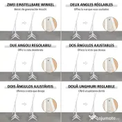 HOMCOM Oglindă Integrală cu 4 Picioare și Unghi Reglabil Alb | Aosom Romania