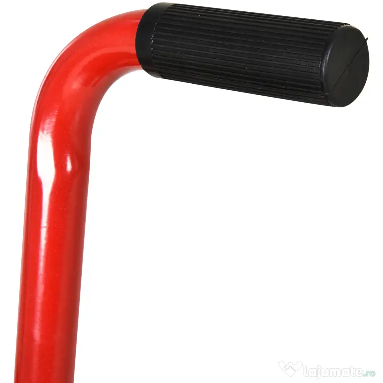 HOMCOM Suport din Otel pentru Motociclete max 150 kg cu Suprafata de Cauciuc si Manivela, 27.5x51-69x34 cm, Rosu