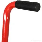 HOMCOM Suport din Otel  pentru Motociclete max 150 kg cu Suprafata de Cauciuc si Manivela, 27.5x51-69x34 cm, Rosu 