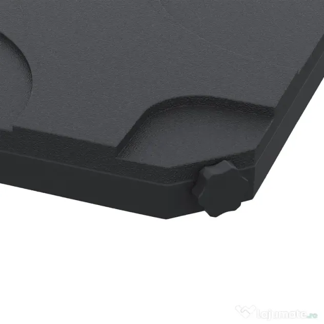 Outsunny Set de 4 Baze Umbrelă de Grădină din Plastic Rezistent la Apă 50x50x7.5cm pentru Stabilitate | Aosom Romania