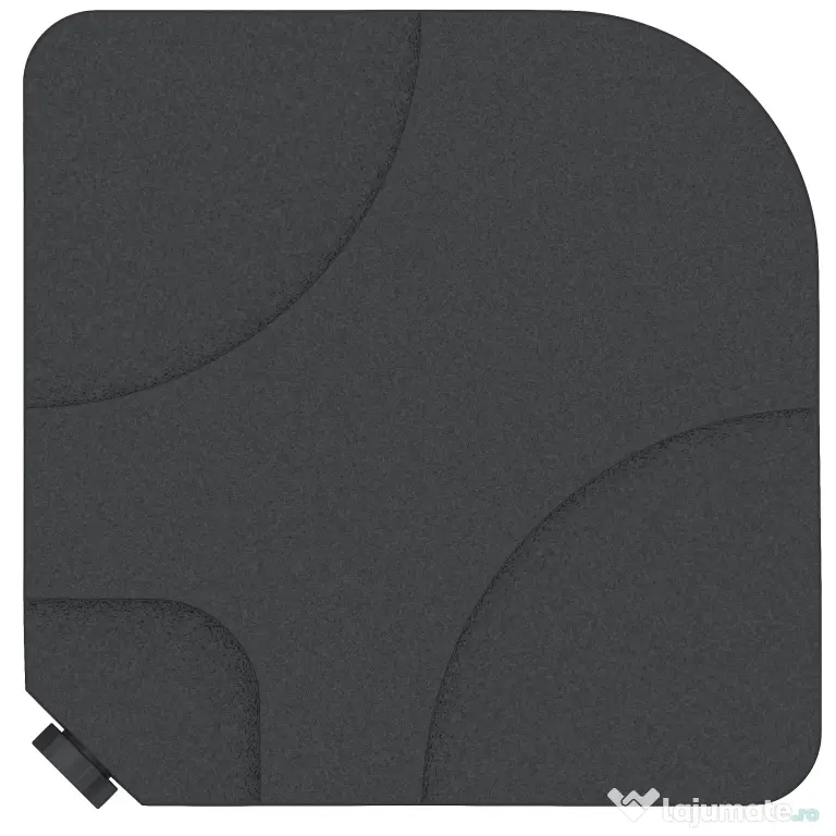 Outsunny Set de 4 Baze Umbrelă de Grădină din Plastic Rezistent la Apă 50x50x7.5cm pentru Stabilitate | Aosom Romania