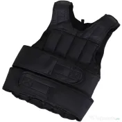 HOMCOM Vesta ponderata 20kg cu 38 Greutati, Captuseala si Inchideri cu Velcro 