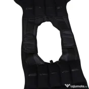 HOMCOM Vesta ponderata 20kg cu 38 Greutati, Captuseala si Inchideri cu Velcro 