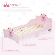 Homcom Pat Copii 3–6 Ani – Lemn Natural cu Margini Ridicate 