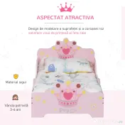 Homcom Pat Copii 3–6 Ani – Lemn Natural cu Margini Ridicate 