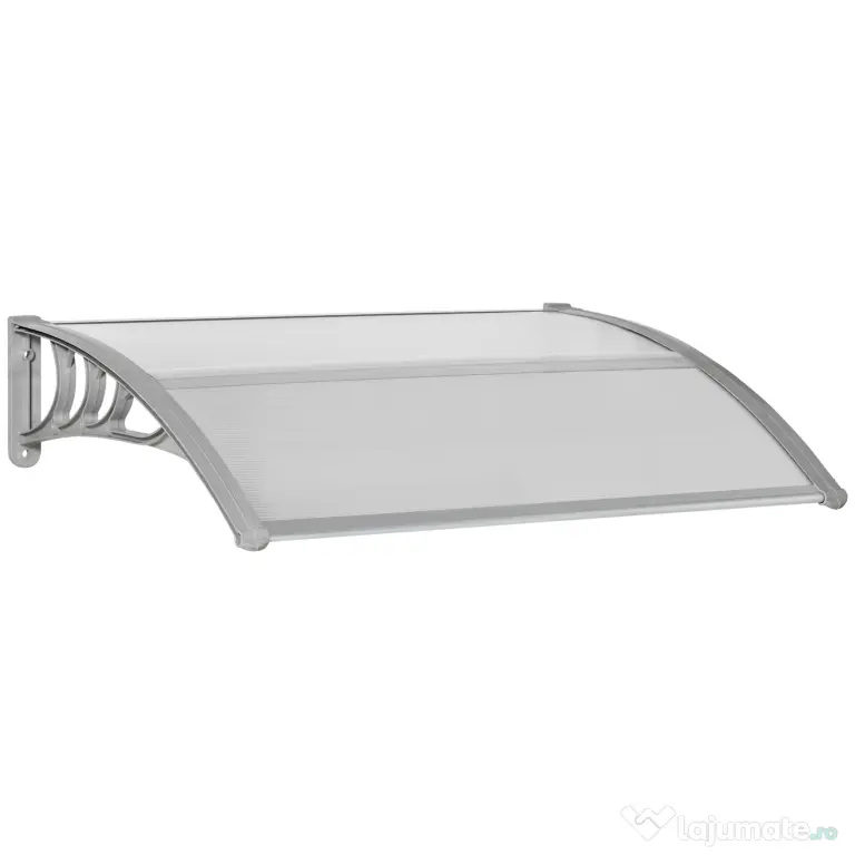 Outsunny Copertină Anti-UV din Policarbonat pentru Uși și Ferestre 100x75cm | Aosom Romania