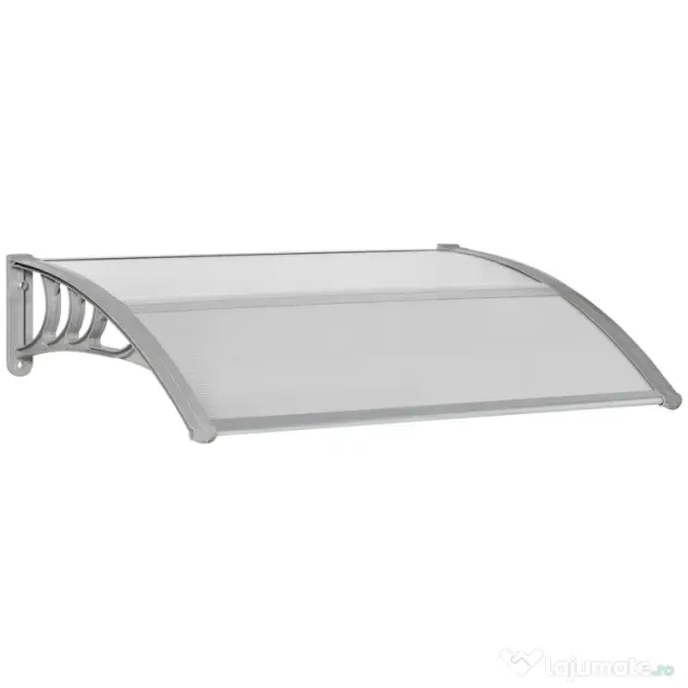 Outsunny Copertină Anti-UV din Policarbonat pentru Uși și Ferestre 100x75cm | Aosom Romania