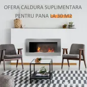 HOMCOM Semineu pe Bioetanol incalzitor Realizat din Inox cu 2 Arzătoare, aparat de incalzire ecologic 110x54x14cm Aosom |Romania
