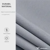 Outsunny Copertină de Soare Retractabilă Manual din Aluminiu și Țesătură Poliester, 2,5x2 m, Gri | Aosom Romania