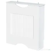 HOMCOM Capac Radiator MDF Alb cu Blat Design Sigur Anti-Inclinare 78x19x82 cm pentru Living si Dormitor | Aosom Romania 